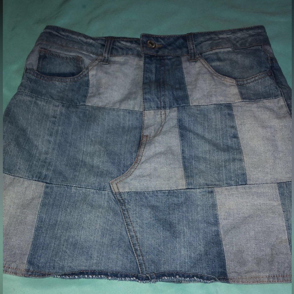 It is a Jean skirt from forever 21